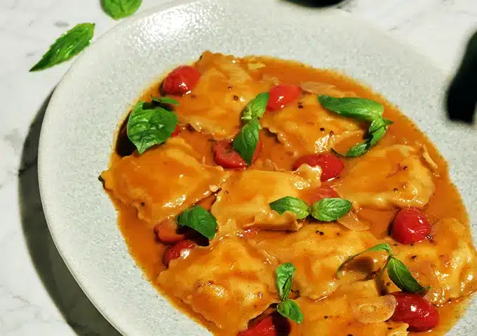 Ravioli Con Gamberi Rossi 2